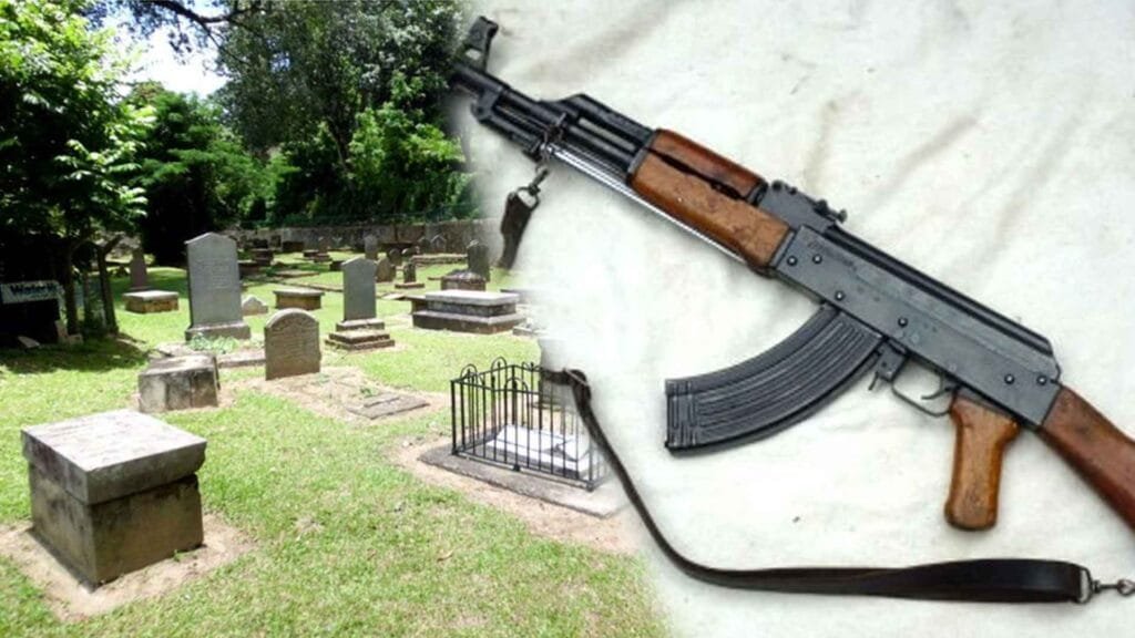 T-56 emerges from Gampaha cemetery