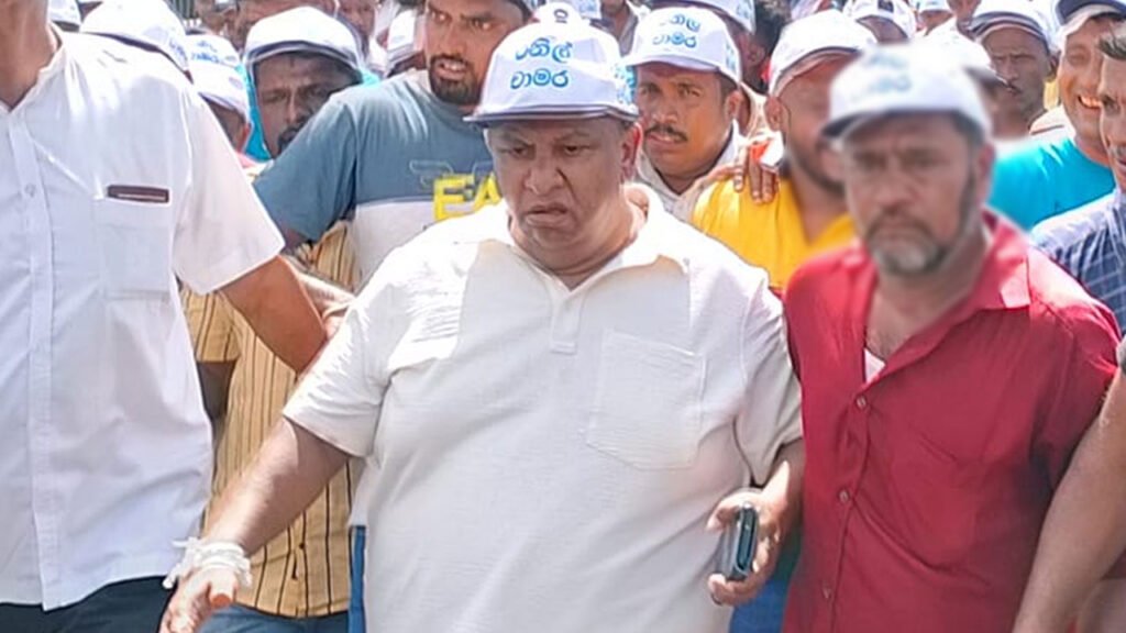 A sleeping mat for the former minister