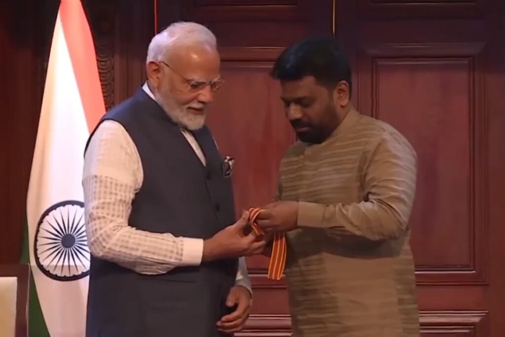 ශ්‍රී ලංකා රජයෙන් මෝදිට ඉහළම සම්මානයක්