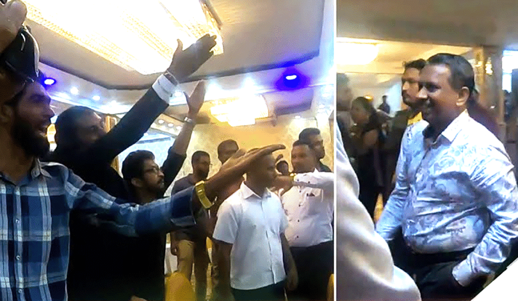 ඇමැති සමන්තට අකරතැබ්බයක්: හූ කියා විරෝධයක්!